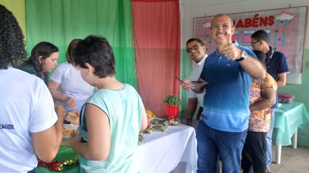 O CAPS Recebe Almoço em Confraternização de Fim de Ano